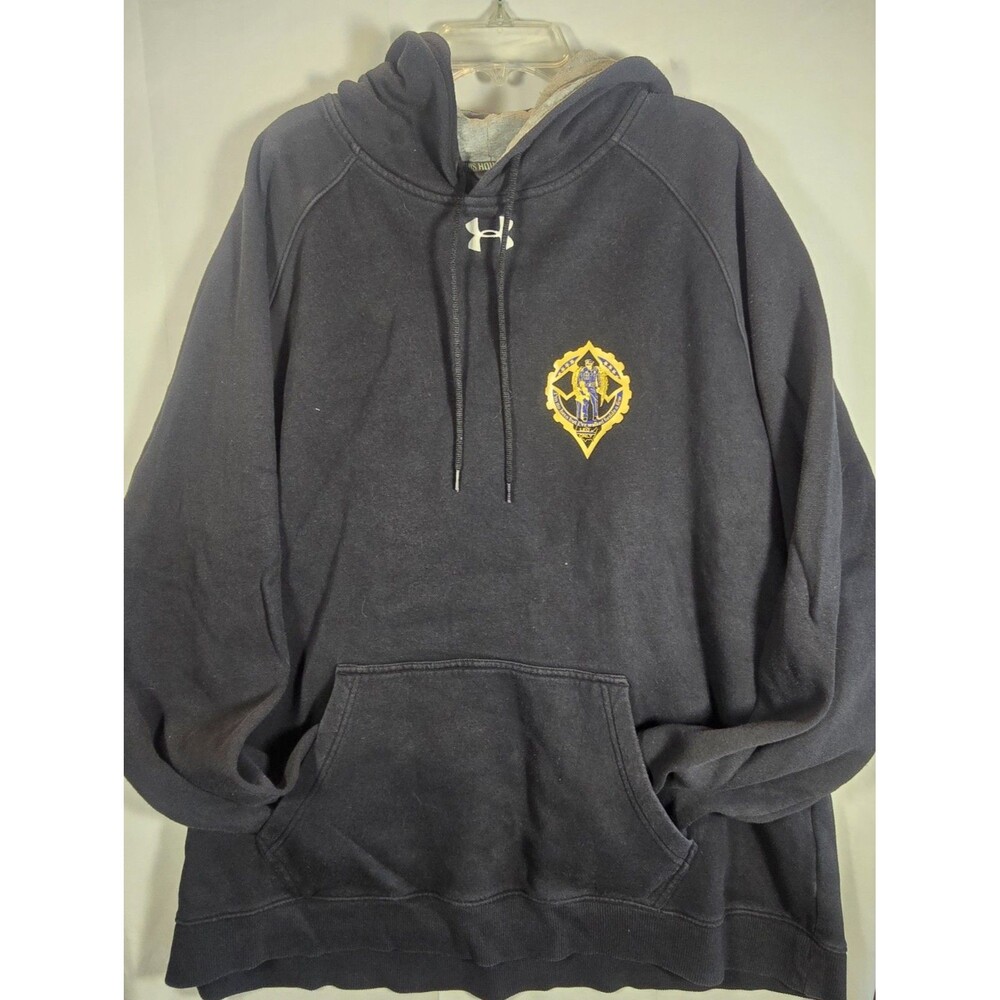 Custom Under Armour Sweatshirt LEO We Stand for the Flag Kneel for the Fallen...